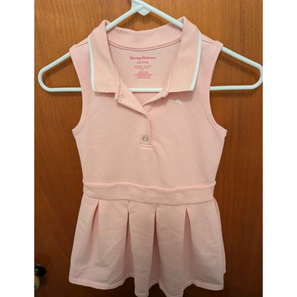 Tommy Bahama Active Girls Light Pink Sleeveless Dress Size M (7-8) Stretch EUC - Picture 4 of 7